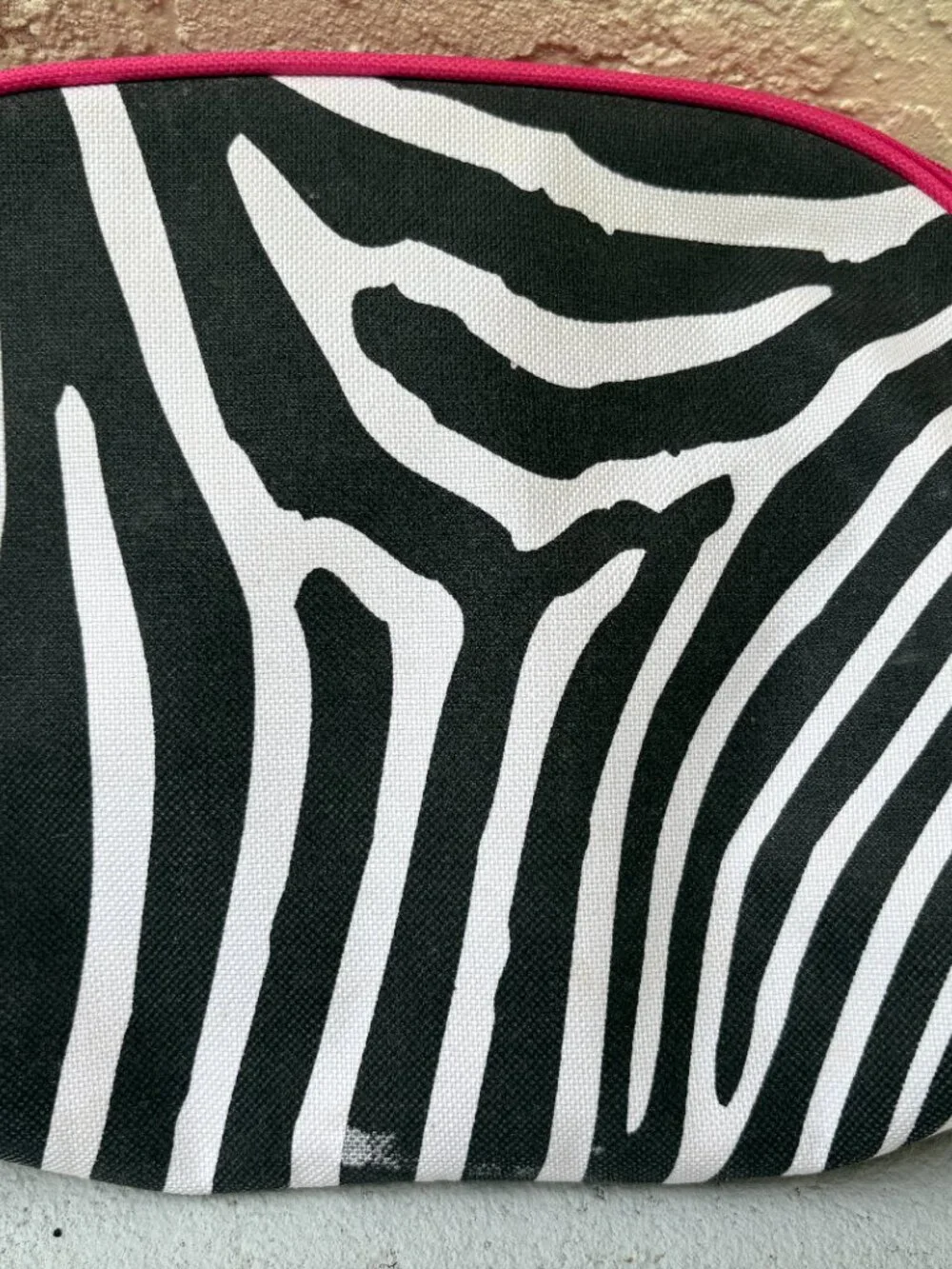 Zebra Print Travel Cosmetic Bag